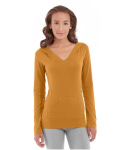 Eos V-Neck Hoodie-XS-Orange