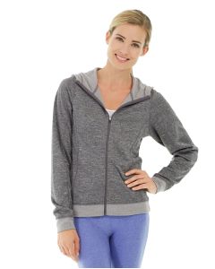 Helena Hooded Fleece-L-Gray